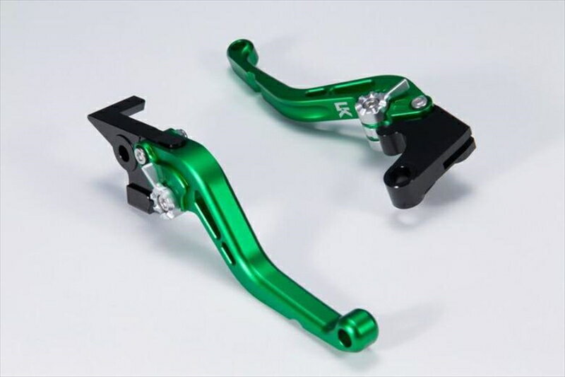 バイクパーツ ハンドルユーカナヤ レバーセット STD/ショート GN/OR KA001-011-0217 4550255656058(ツヤケシ) D-TRACKER125/KLX125
