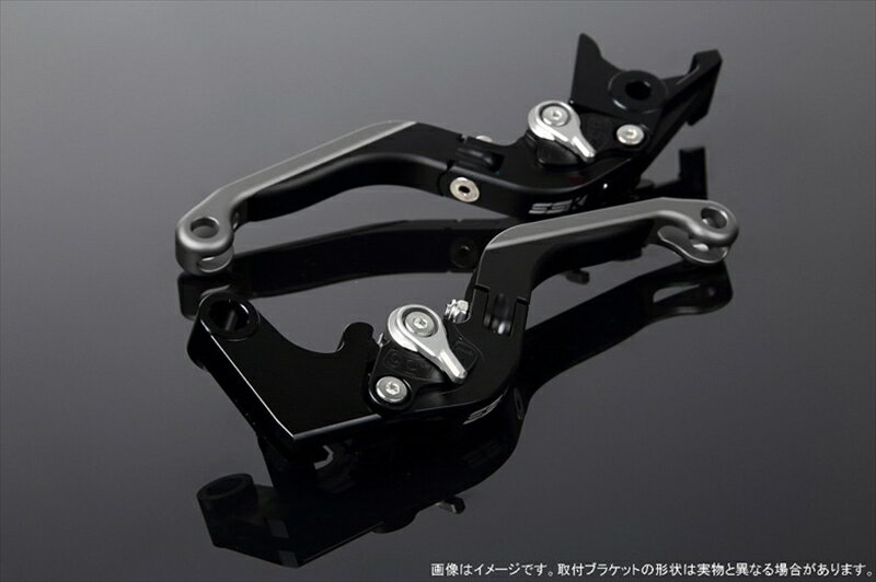 ハンドルエスエスケイ スピードラ アジャストレバー 可倒延長式 Mブラック/Mシルバー/MチタンZX-6R 07-17 ZX-10R 06-15LVGM027BK-SRTM 4580540606710取寄品