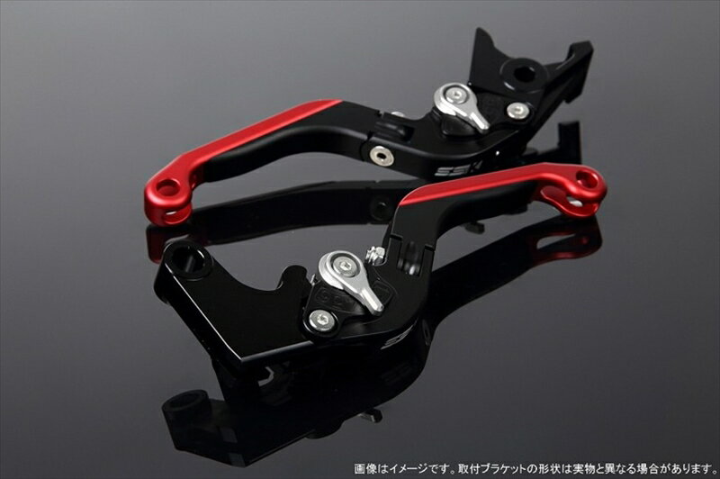 ハンドルエスエスケイ スピードラ アジャストレバー 可倒延長式 Mブラック/Mシルバー/MレッドZX-6R 07-17 ZX-10R 06-15LVGM027BK-SRRD 4580540606727取寄品