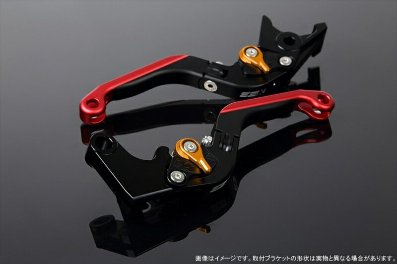 ハンドルエスエスケイ スピードラ アジャストレバー 可倒延長式 Mブラック/Mゴールド/MレッドZX-6R 07-17 ZX-10R 06-15LVGM027BK-GDRD 4580540606796取寄品