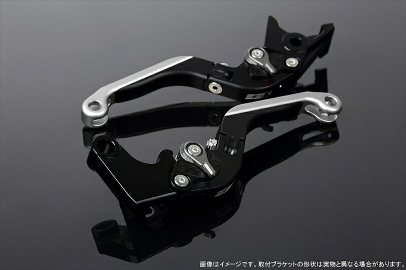 ハンドルエスエスケイ スピードラ アジャストレバー 可倒延長式 Mブラック/Mチタン/MシルバーZX-6R 07-17 ZX-10R 06-15LVGM027BK-TMSR 4580540606833取寄品