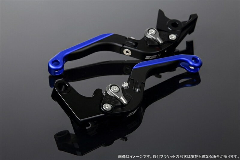 ハンドルエスエスケイ スピードラ アジャストレバー 可倒延長式 Mブラック/Mチタン/MブルーZX-6R 07-17 ZX-10R 06-15LVGM027BK-TMBE 4580540606871取寄品