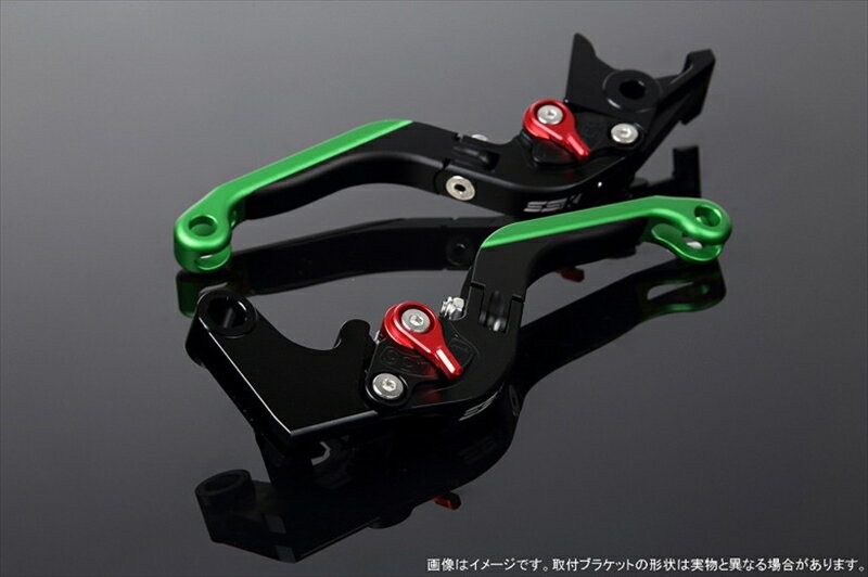 ハンドルエスエスケイ スピードラ アジャストレバー 可倒延長式 Mブラック/Mレッド/MグリーンZX-6R 07-17 ZX-10R 06-15LVGM027BK-RDGN 4580540606956取寄品