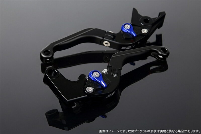 ハンドルエスエスケイ スピードラ アジャストレバー 可倒延長式 Mブラック/Mブルー/MブラックZX-6R 07-17 ZX-10R 06-15LVGM027BK-BEBK 4580540606963取寄品