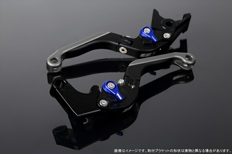 ハンドルエスエスケイ スピードラ アジャストレバー 可倒延長式 Mブラック/Mブルー/MチタンZX-6R 07-17 ZX-10R 06-15LVGM027BK-BETM 4580540606994取寄品