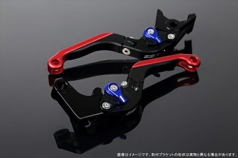 ハンドルエスエスケイ スピードラ アジャストレバー 可倒延長式 Mブラック/Mブルー/MレッドZX-6R 07-17 ZX-10R 06-15LVGM027BK-BERD 4580540607007取寄品
