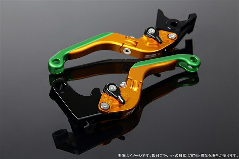 ハンドルエスエスケイ スピードラ アジャストレバー 可倒延長式 Mゴールド/Mブラック/MグリーンZX-6R 07-17 ZX-10R 06-15LVGM027GD-BKGN 4580540607168取寄品