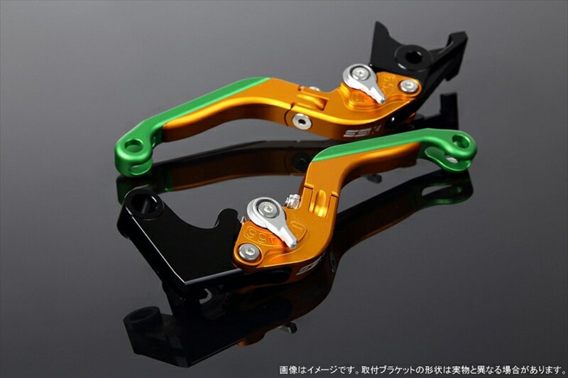 ハンドルエスエスケイ スピードラ アジャストレバー 可倒延長式 Mゴールド/Mシルバー/MグリーンZX-6R 07-17 ZX-10R 06-15LVGM027GD-SRGN 4580540607236取寄品