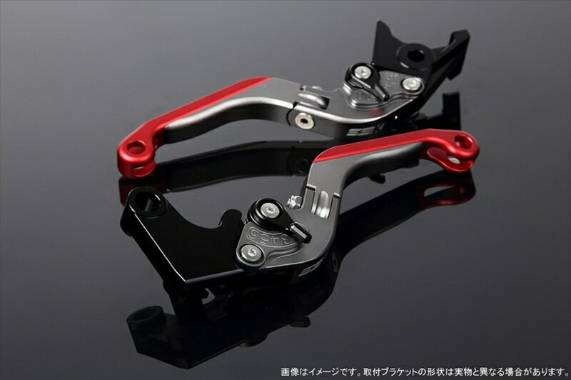 ハンドルエスエスケイ スピードラ アジャストレバー 可倒延長式 Mチタン/Mブラック/Mレッド ZX-6R 07-17 ZX-10R 06-15LVGM027TM-BKRD 4580540607632取寄品