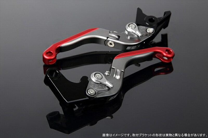 ハンドルエスエスケイ スピードラ アジャストレバー 可倒延長式 Mチタン/Mシルバー/Mレッド ZX-6R 07-17 ZX-10R 06-15LVGM027TM-SRRD 4580540607700取寄品