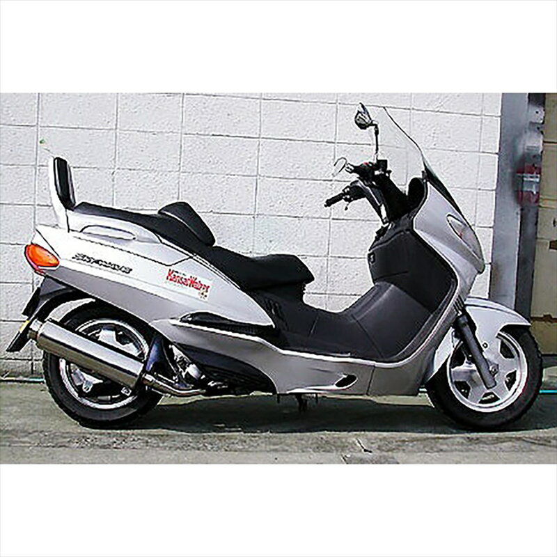 バイクパーツ マフラーウイルズウィン ビッグバズーカーマフラー342-01-01 4547424278463SKYWAVE250(CJ41/42)