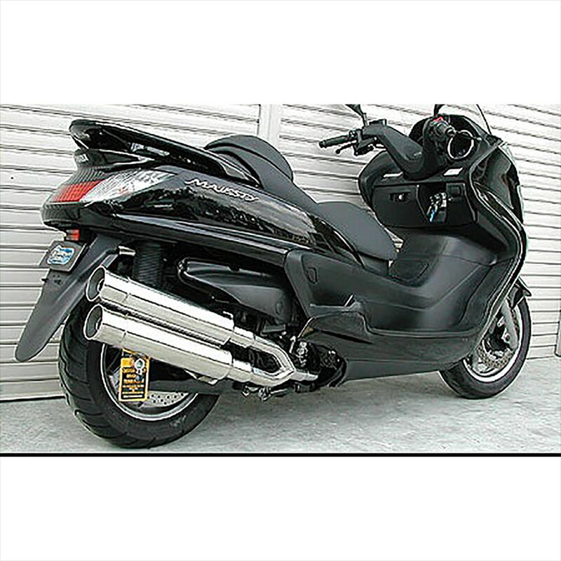 バイクパーツ マフラーウイルズウィン スタイリッシュツインマフラー/バズーカー132-14-02 4547567451419GRANDMAJESTY400