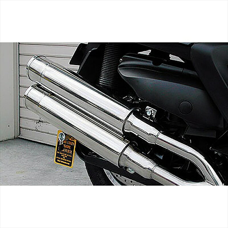 バイクパーツ マフラーウイルズウィン スタイリッシュツインマフラー/バズーカー122-14-02 4547567451945GRANDMAJESTY250