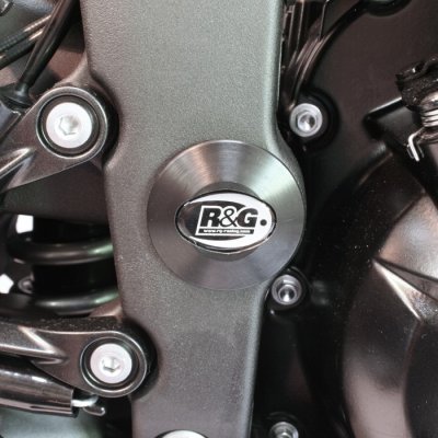 R＆G フレームインサート BLK ZX-6R 09-12／CB650F／CBR650F 14- 《アールアンドジー RG-FI0023BK》◇Cr◇