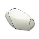 バイク用品 外装グロンドマン GRONDEMENT 国産シートカバー レッツ5カラー(白カバー・青パイピング)張替GH86SC20P50 45803362820...