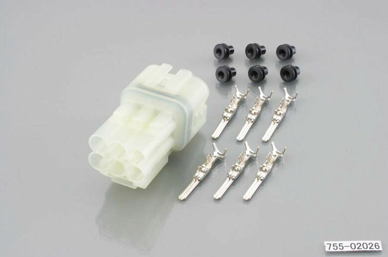 【5日前後で発送】 バイク用品 電装系KITACO キタコ コネクターセット HMボウスイ 6P オス0900-755-02026 4990852057986取...