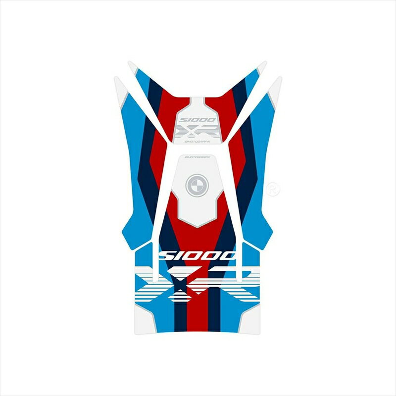 バイクパーツ 外装モトグラフィックス タンクパッド WHT/BLU/RED MT-TB050MP 4580041246712BMW S1000XR M Performance Special Edition 20-22