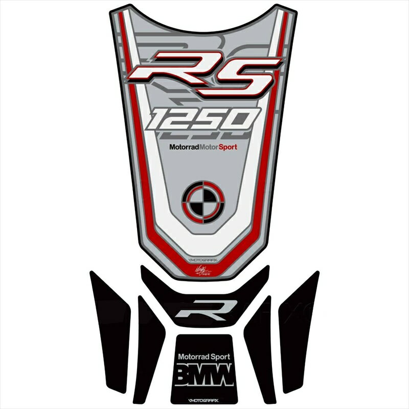 バイクパーツ 外装モトグラフィックス タンクパッド SIL/BLK MT-TB044SR 4580041246859BMW R1250RT 19-22