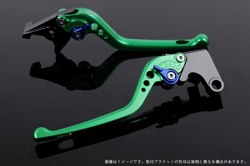 バイク用品 ハンドルエスエスケイ スピードラ アジャストレバー 3D ロング グリーン/ブルー NINJA400R 11-13 NINJA400 14-17KA0404678-BE 4589995472406取寄品