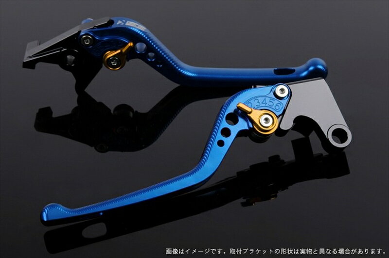 バイク用品 ハンドルエスエスケイ スピードラ アジャストレバー 3D ロング ブルー/ゴールド NINJA400R 11-13 NINJA400 14-17KA0404675-GD 4589995477364取寄品