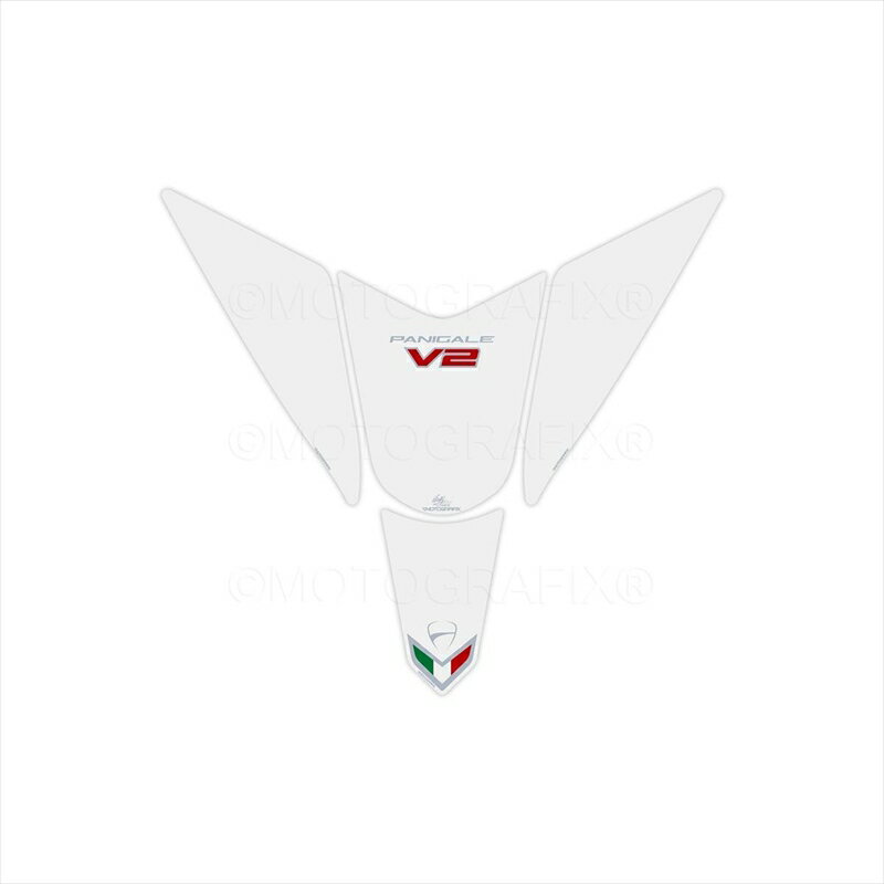 バイクパーツ 外装モトグラフィックス タンクパッド WHT/RED MT-TD029W 4580041247306DUCATI Panigale 955 V2 21-
