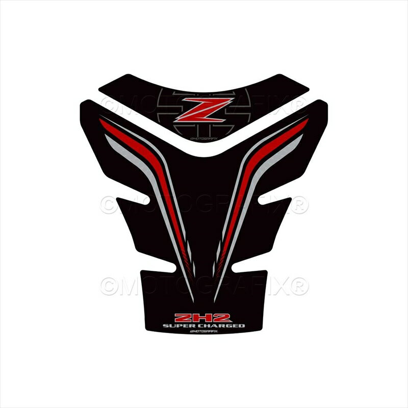 バイクパーツ 外装モトグラフィックス タンクパッド BLK/GRY/RED MT-TK029KR 4580041247368Z H2 20-22