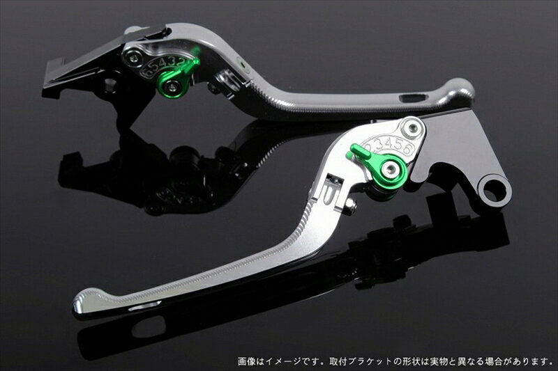 【5日前後で発送】 バイク用品 ハンドルエスエスケイ スピードラ アジャストレバー 3D可倒式 シルバー/グリーン VFR750R RC30 RVF750 VFR800 RC46 02-13HO0405038-GN 4589995492176取寄品