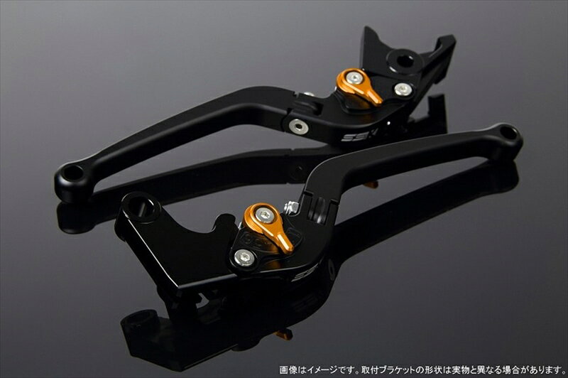 【5日前後で発送】 バイク用品 ハンドルエスエスケイ スピードラ アジャストレバー スタンダード可倒式 Mブラック/Mゴールド 125/200/250/390DUKELVAM075BK-GD 4589995102341取寄品