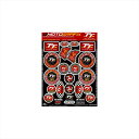 バイクパーツ アクセサリーモトグラフィックス BLACK 3D GEL BADGE KIT MT-IOMTTBS22R 458004124750420PCS Isle Of Man TT Races2022