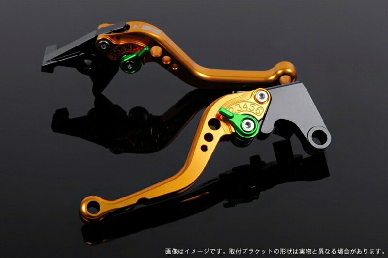ハンドルエスエスケイ スピードラ アジャストレバー スタンダード ショート ゴールド/グリーン Z1000 07-16 NINJA1000 11-16KA0403810-GN 4589995442546取寄品