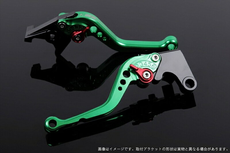 ハンドルエスエスケイ スピードラ アジャストレバー スタンダード ショート グリーン/レッド NINJA1000 17-18/Z900RSKA0406989-RD 4589995294183取寄品