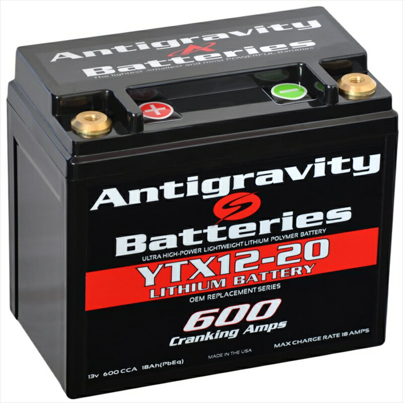 電装系 リチウムバッテリー 20セル YTX12 OEM 22Ah 600CCA YTX12互換ANT-YTX12-20R 4550255011024取寄品