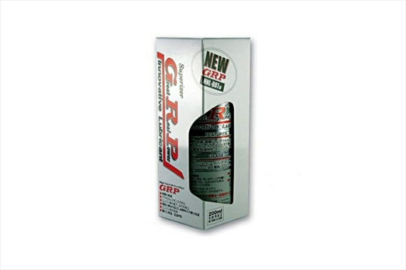 【GRP(ジーアールピー)】NEW-GRP オイル添加剤 200ml■カタログ品番：P042-7438■メーカー品番：GRP-10040■JAN：4933912010040適応車両：200ml 容量： 200ml 【適合情報】メンテナンス【詳細情報/補足情報】メーカー品番[カタログ品番]：GRP-10040容量[ミリリッター]：200ml備考：1ケースは24本です。 画像注意書き ： ■商品分類：バイクパーツ、オートバイパーツ（モーターサイクル） ■カテゴリ：車、バイク、自転車 ＞ バイク ＞ オイル、ケミカル ＞ その他オイル、ケミカル ■対象：男性(メンズ)、女性(レディース) ■キーワード：ツーリング(ロングツーリング)、通勤、通学 ※号機番号と適応車種を必ずご確認のうえ、ご注文くださいますようお願い致します。ご不明点等は、ご注文前にお問合せください。 ※掲載商品と実際の商品との色合いが異なる場合がございます。ご了承の程、宜しくお願い致します。 ※商品は予告なく仕様の変更や販売を終了している場合がございますので予めご了承下さい。 ※画像は装着画像や塗装済みのイメージ画像の場合がございます。 ※画像に含まれる、小道具等は商品には含まれておりません。 ※画像は装着イメージです。車両本体は商品に含まれておりません。