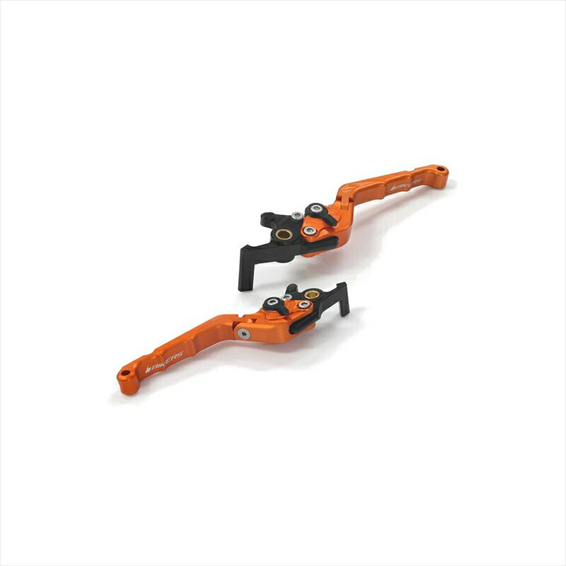 バイクパーツBIKERS(バイカーズ) レバーセット 可倒式 カーブタイプ オレンジゴールド H1012-OGD4550255819354PCX 21-24 PCX160 21-24 ADV160 23-24