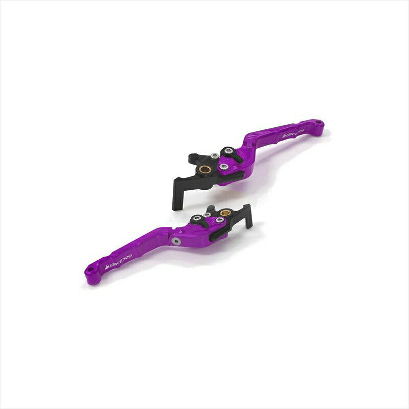 バイクパーツBIKERS(バイカーズ) レバーセット 可倒式 カーブタイプ パープル H1012-PUR4550255819378PCX 21-24 PCX160 21-24 ADV160 23-24
