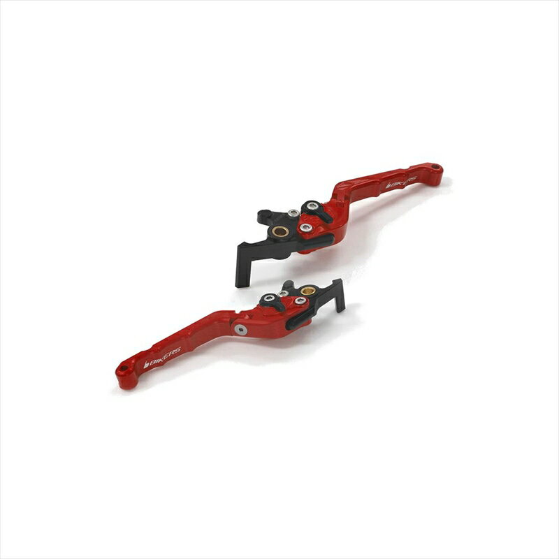 バイクパーツBIKERS(バイカーズ) レバーセット 可倒式 カーブタイプ レッド H1012-RED4550255819385PCX 21-24 PCX160 21-24 ADV160 23-24