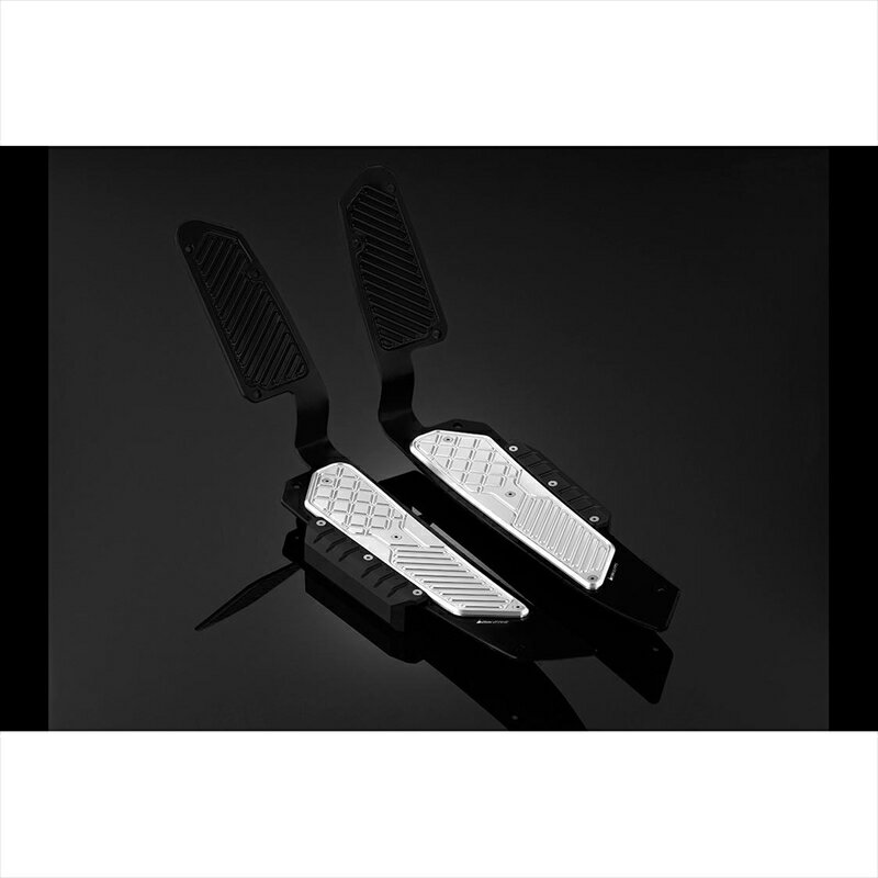 バイクパーツBIKERS(バイカーズ) フットプレート ブラック/シルバー H0546-BLK-SLV4550255820831FORZA 18-24