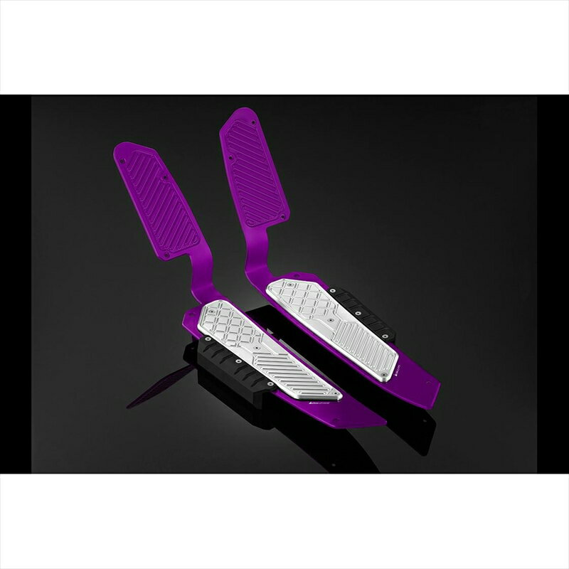 バイクパーツBIKERS(バイカーズ) フットプレート パープル/シルバー H0546-PUR-SLV4550255820978FORZA 18-24