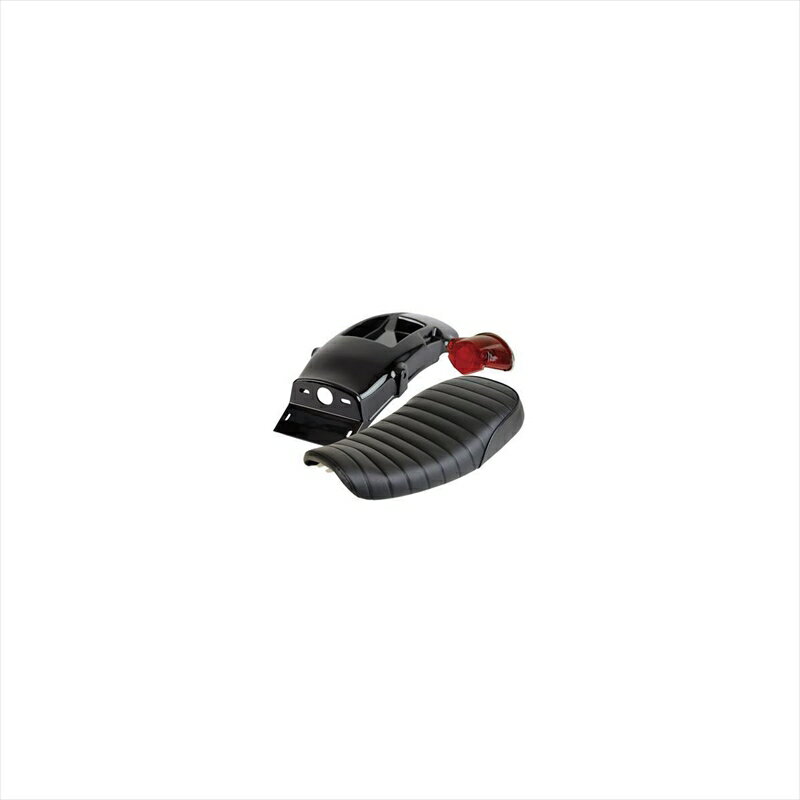 バイクパーツ 外装グッズ キングシート＆38ETフェンダーレスキットG3-00141 4550255846435BLK SR400FI 10-17