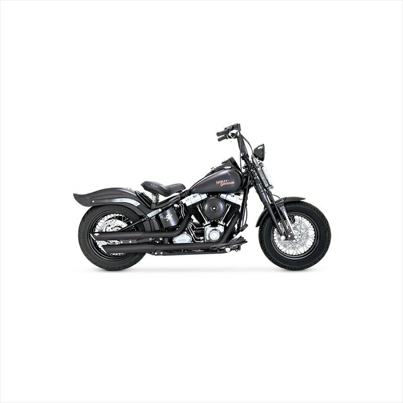 バイクパーツ マフラーバンスアンドハインズ TwinSlash PCX 3in Slip-on ツインスラッシュ 3インチ スリップオン ブラック マフラー46341 4550255802820SOFTAIL 07-17