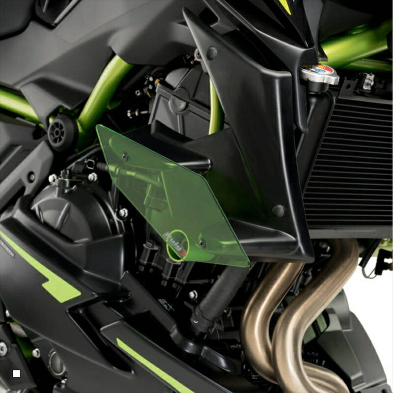 バイクパーツ 外装プーチ ダウンフォースネイキッドスポイラーグリーン20328V 4571415023220Z650 20-21(サイド)
