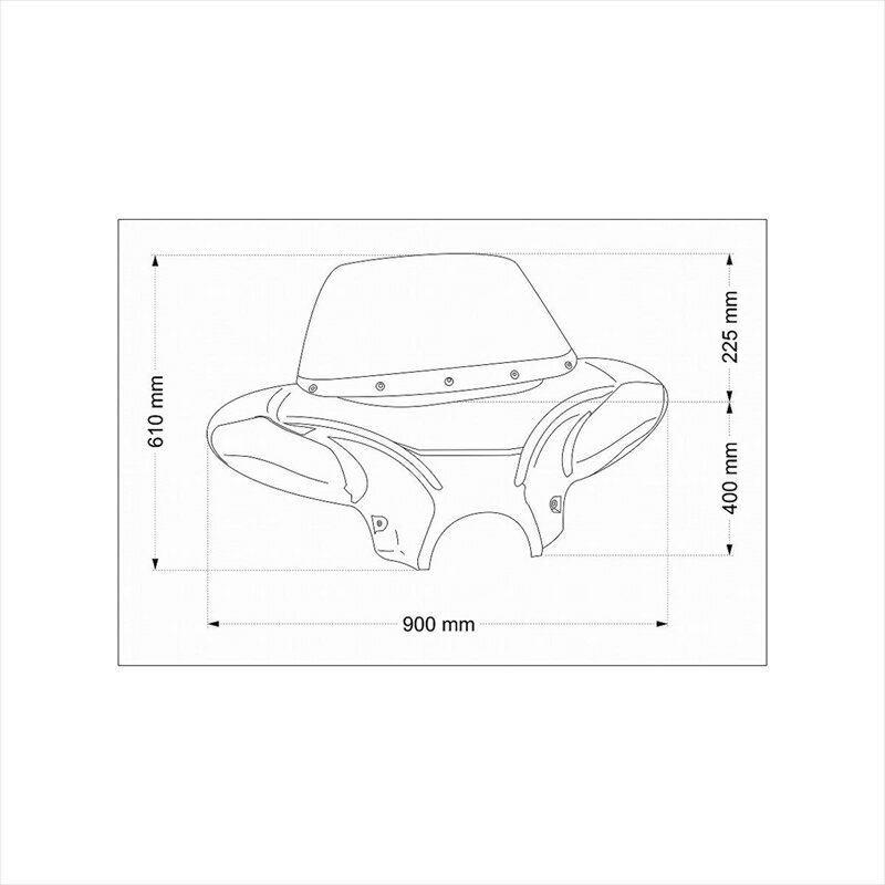 バイクパーツ 外装プーチ WINDSHIELD BATWING スモーク EH0009H 4550255360863SPORTSTER IRON XL883N/L 09-19(ウインドシールド バットウイング)