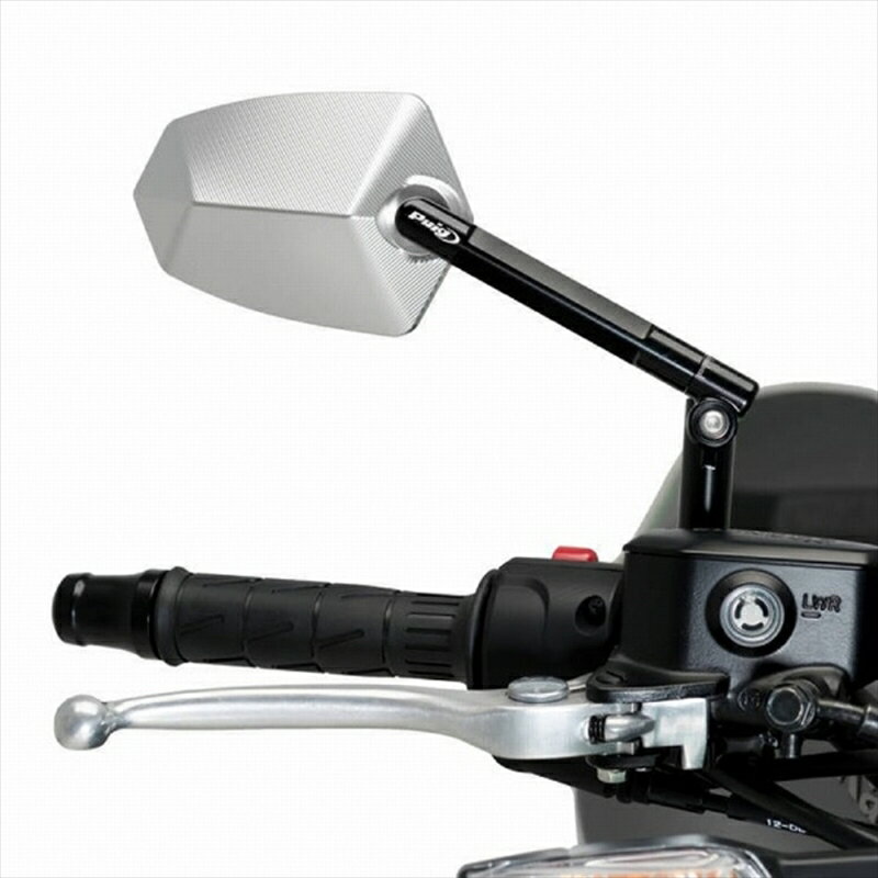 ハンドル プーチ プーチ GT-1ミラー RIGHT ブラック シルバー 汎用 020ND 取寄品