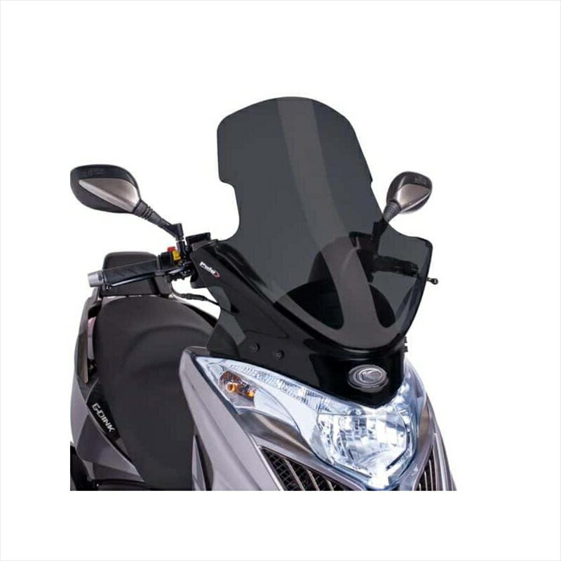 バイクパーツ 外装プーチ V-TECHスクリーンTOURING D.スモーク6728F 4550255190231Kymco G-DINK 50/125i/300i YAGER GT 125i/300i 12-18/13-18