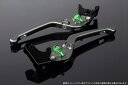 ハンドル エスエスケイ スピードラ アジャストレバー 3D可倒式 Mチタン/Mグリーン NMAX LVDG032TM-GN 4580540683810 取寄品