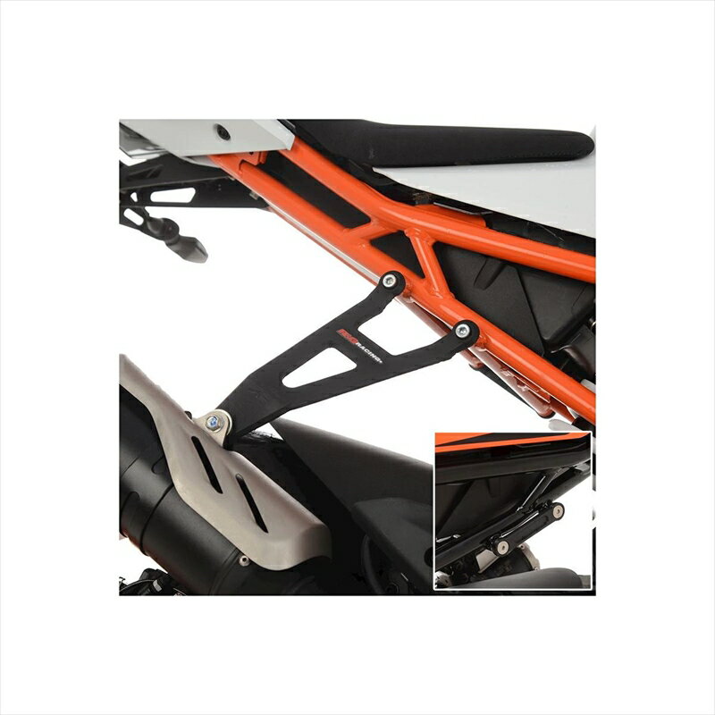 バイクパーツ マフラーアールアンドジー Exhaust Hanger＆Blanking Plate kit:BLACKRG-EH0116BKA 45807..