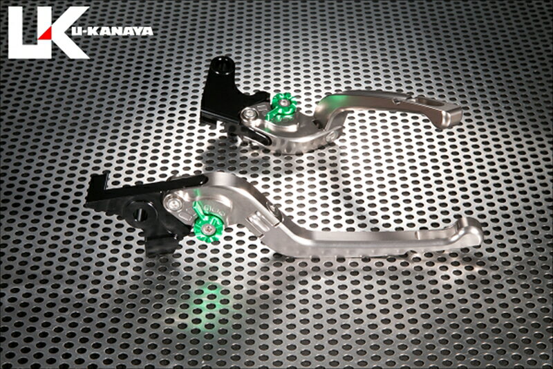 バイクパーツ ハンドルユーカナヤ レバーセット Rタイプ TI/BLKA012-050-0706 4550255884932W400