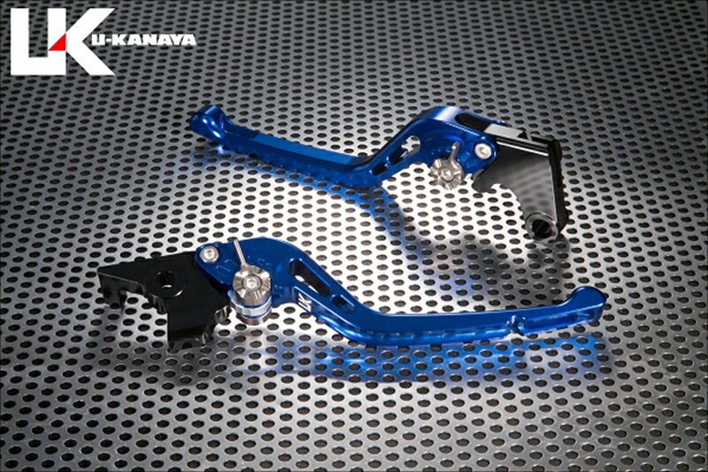 バイクパーツ ハンドルユーカナヤ レバーセット GPタイプ/ロング BL/ORKA081-011-0504 4550255894610エリミネーター400/SE 23-
