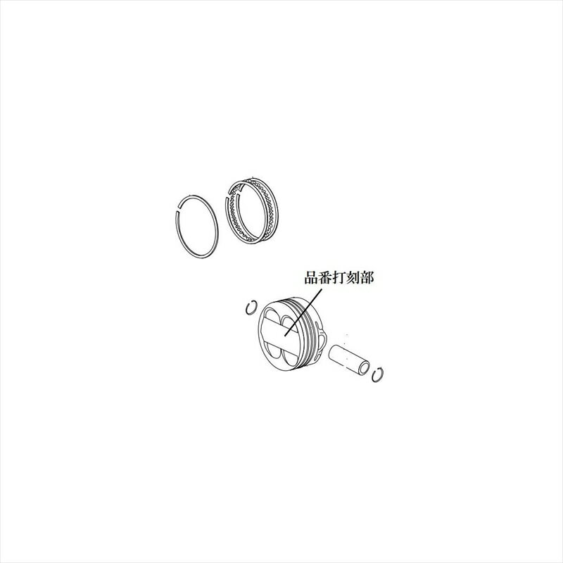バイクパーツ スペシャルパーツタケガワ PISTON KIT 125cc/SCUT 01-02-6070 451416229411612Vモンキー (DOHC専用)