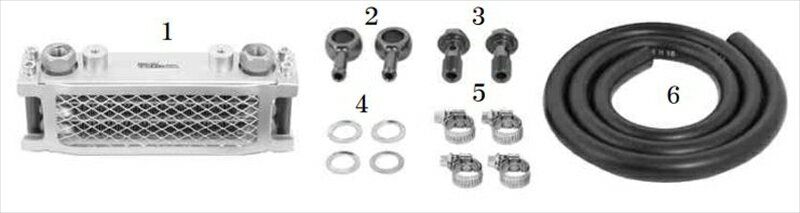バイクパーツ 冷却系SP TAKEGAWA(スペシャルパーツタケガワ) Compact-Cool KIT 4-Fin/ 07-07-03084514162258989